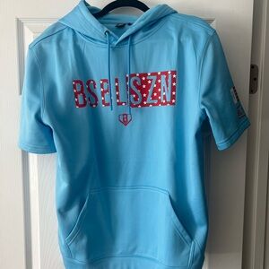 NWT Baseball Lifestyle 101 Freedom Short Sleeve Hoodie